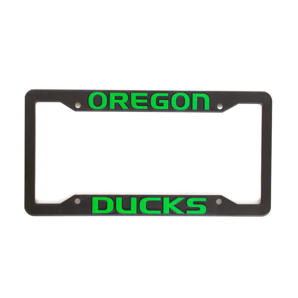 Oregon Ducks, Black, Plate Frame, Home & Auto, Sold Individually, 137142
